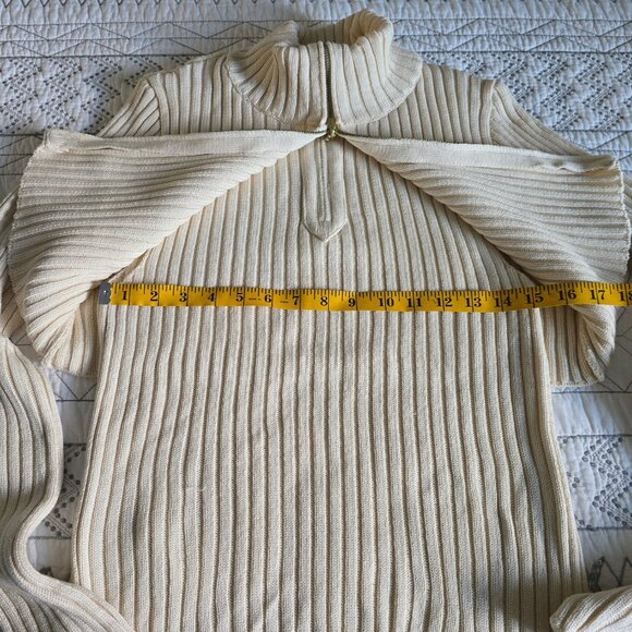 Mango Dual Layer Cable Knit Long Sleeve Sweater Size Med NWT - Picture 3 of 7